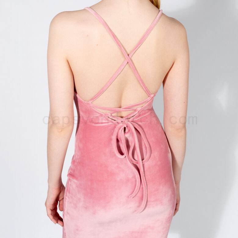 Shop Von Dutch Originals -Kadence Samt-Minikleid, light pink F0817888-01671